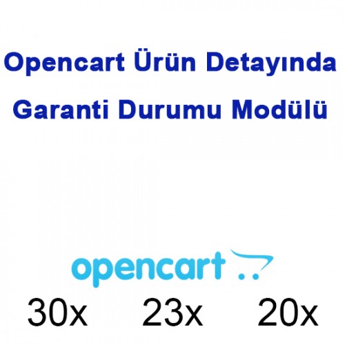 Opencart Ürün Detayında Garanti Durumu Modülü