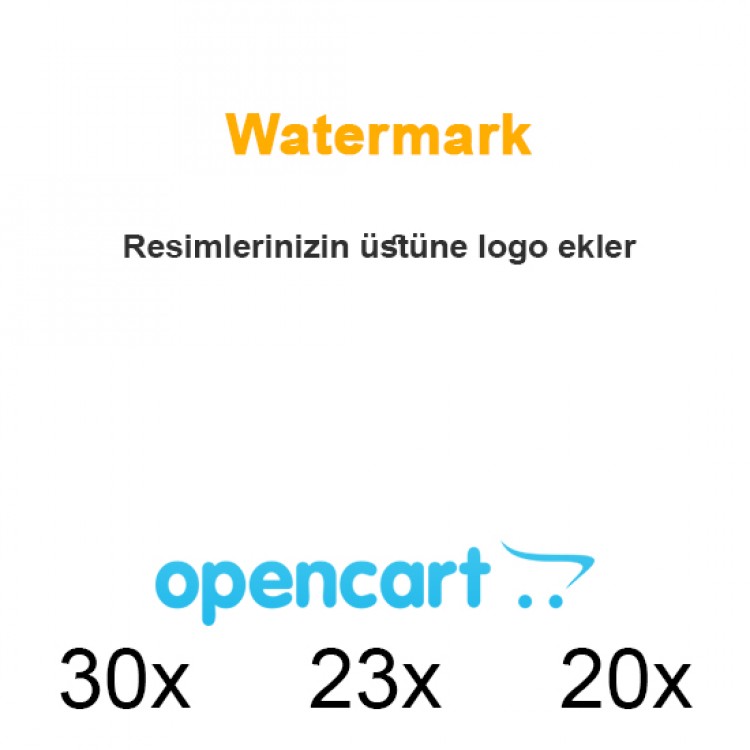 Opencart Watermark Uygulaması / Filigran